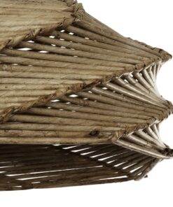 GLOBOSTAR® OLET 205-0049 Boho Κρεμαστό Φωτιστικό Οροφής με Ντουί 1 x E27 AC 220-240V IP20 – Μπεζ – M38 x Π38 x Υ23cm