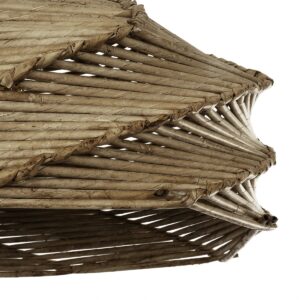 GLOBOSTAR® OLET 205-0049 Boho Κρεμαστό Φωτιστικό Οροφής με Ντουί 1 x E27 AC 220-240V IP20 – Μπεζ – M38 x Π38 x Υ23cm