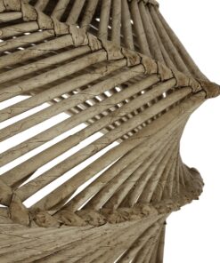 GLOBOSTAR® OLET 205-0049 Boho Κρεμαστό Φωτιστικό Οροφής με Ντουί 1 x E27 AC 220-240V IP20 – Μπεζ – M38 x Π38 x Υ23cm