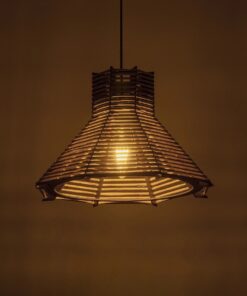 GLOBOSTAR® MEGALISTO 205-0051 Boho Κρεμαστό Φωτιστικό Οροφής με Ντουί 1 x E27 AC 220-240V IP20 – Καφέ- M40 x Π40 x Υ26cm