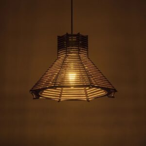 GLOBOSTAR® MEGALISTO 205-0051 Boho Κρεμαστό Φωτιστικό Οροφής με Ντουί 1 x E27 AC 220-240V IP20 – Καφέ- M40 x Π40 x Υ26cm