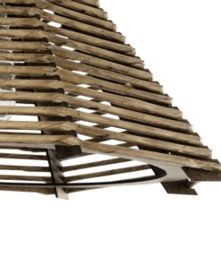 GLOBOSTAR® MEGALISTO 205-0051 Boho Κρεμαστό Φωτιστικό Οροφής με Ντουί 1 x E27 AC 220-240V IP20 – Καφέ- M40 x Π40 x Υ26cm