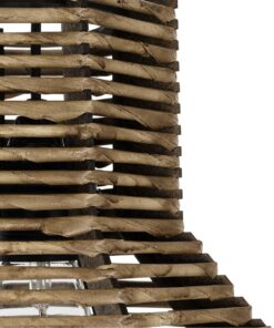 GLOBOSTAR® MEGALISTO 205-0051 Boho Κρεμαστό Φωτιστικό Οροφής με Ντουί 1 x E27 AC 220-240V IP20 – Καφέ- M40 x Π40 x Υ26cm