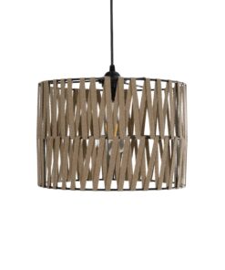 GLOBOSTAR® MARS 205-0054 Boho Κρεμαστό Φωτιστικό Οροφής με Ντουί 1 x E27 AC 220-240V IP20 – Μπεζ – M30 x Π30 x Υ24cm