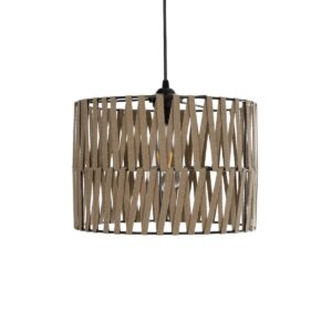 GLOBOSTAR® MARS 205-0054 Boho Κρεμαστό Φωτιστικό Οροφής με Ντουί 1 x E27 AC 220-240V IP20 – Μπεζ – M30 x Π30 x Υ24cm