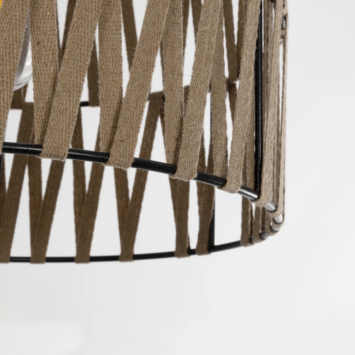 GLOBOSTAR® MARS 205-0054 Boho Κρεμαστό Φωτιστικό Οροφής με Ντουί 1 x E27 AC 220-240V IP20 – Μπεζ – M30 x Π30 x Υ24cm