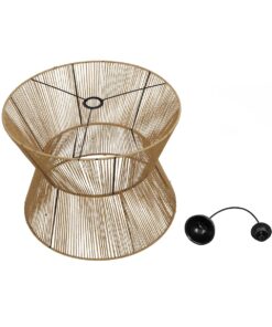 GLOBOSTAR® UPCONE 205-0056 Boho Κρεμαστό Φωτιστικό Οροφής με Ντουί 1 x E27 AC 220-240V IP20 – Μπεζ – M50 x Π50 x Υ43cm