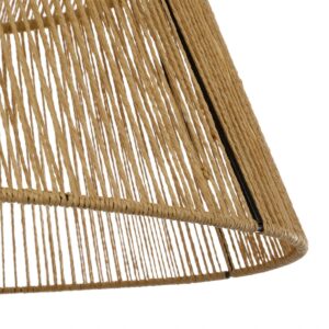 GLOBOSTAR® UPCONE 205-0056 Boho Κρεμαστό Φωτιστικό Οροφής με Ντουί 1 x E27 AC 220-240V IP20 – Μπεζ – M50 x Π50 x Υ43cm