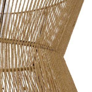 GLOBOSTAR® UPCONE 205-0056 Boho Κρεμαστό Φωτιστικό Οροφής με Ντουί 1 x E27 AC 220-240V IP20 – Μπεζ – M50 x Π50 x Υ43cm