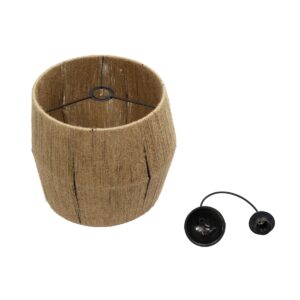 GLOBOSTAR® CONE 205-0057 Boho Κρεμαστό Φωτιστικό Οροφής με Ντουί 1 x E27 AC 220-240V IP20 – Μπεζ – M38 x Π38 x Υ34cm