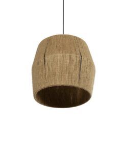 GLOBOSTAR® CONE 205-0057 Boho Κρεμαστό Φωτιστικό Οροφής με Ντουί 1 x E27 AC 220-240V IP20 – Μπεζ – M38 x Π38 x Υ34cm