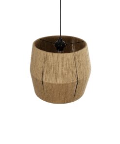 GLOBOSTAR® CONE 205-0057 Boho Κρεμαστό Φωτιστικό Οροφής με Ντουί 1 x E27 AC 220-240V IP20 – Μπεζ – M38 x Π38 x Υ34cm