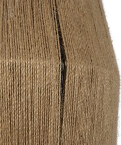 GLOBOSTAR® CONE 205-0057 Boho Κρεμαστό Φωτιστικό Οροφής με Ντουί 1 x E27 AC 220-240V IP20 – Μπεζ – M38 x Π38 x Υ34cm