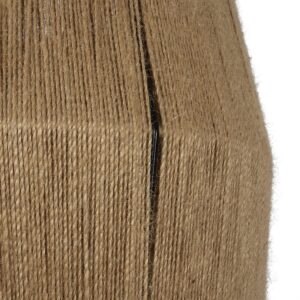 GLOBOSTAR® CONE 205-0057 Boho Κρεμαστό Φωτιστικό Οροφής με Ντουί 1 x E27 AC 220-240V IP20 – Μπεζ – M38 x Π38 x Υ34cm