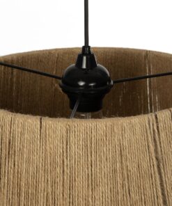 GLOBOSTAR® CONE 205-0057 Boho Κρεμαστό Φωτιστικό Οροφής με Ντουί 1 x E27 AC 220-240V IP20 – Μπεζ – M38 x Π38 x Υ34cm