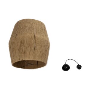 GLOBOSTAR® CONE 205-0058 Boho Κρεμαστό Φωτιστικό Οροφής με Ντουί 1 x E27 AC 220-240V IP20 – Μπεζ – M55 x Π55 x Υ50cm
