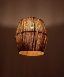 GLOBOSTAR® CONE 205-0058 Boho Κρεμαστό Φωτιστικό Οροφής με Ντουί 1 x E27 AC 220-240V IP20 – Μπεζ – M55 x Π55 x Υ50cm