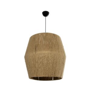 GLOBOSTAR® CONE 205-0058 Boho Κρεμαστό Φωτιστικό Οροφής με Ντουί 1 x E27 AC 220-240V IP20 – Μπεζ – M55 x Π55 x Υ50cm