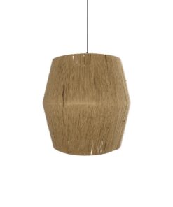 GLOBOSTAR® CONE 205-0058 Boho Κρεμαστό Φωτιστικό Οροφής με Ντουί 1 x E27 AC 220-240V IP20 – Μπεζ – M55 x Π55 x Υ50cm