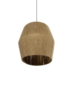 GLOBOSTAR® CONE 205-0058 Boho Κρεμαστό Φωτιστικό Οροφής με Ντουί 1 x E27 AC 220-240V IP20 – Μπεζ – M55 x Π55 x Υ50cm