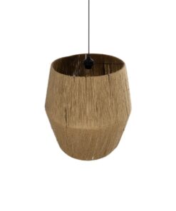 GLOBOSTAR® CONE 205-0058 Boho Κρεμαστό Φωτιστικό Οροφής με Ντουί 1 x E27 AC 220-240V IP20 – Μπεζ – M55 x Π55 x Υ50cm