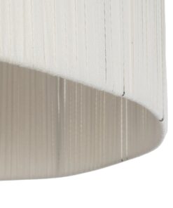 GLOBOSTAR® TAG 205-0060 Boho Κρεμαστό Φωτιστικό Οροφής με Ντουί 1 x E27 AC 220-240V IP20 – Μπεζ & Καφέ – M60 x Π60 x 35cm