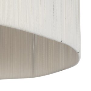 GLOBOSTAR® TAG 205-0060 Boho Κρεμαστό Φωτιστικό Οροφής με Ντουί 1 x E27 AC 220-240V IP20 – Μπεζ & Καφέ – M60 x Π60 x 35cm