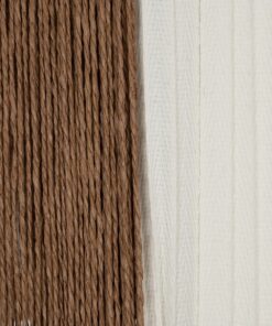 GLOBOSTAR® TAG 205-0060 Boho Κρεμαστό Φωτιστικό Οροφής με Ντουί 1 x E27 AC 220-240V IP20 – Μπεζ & Καφέ – M60 x Π60 x 35cm