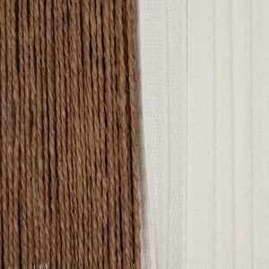 GLOBOSTAR® TAG 205-0060 Boho Κρεμαστό Φωτιστικό Οροφής με Ντουί 1 x E27 AC 220-240V IP20 – Μπεζ & Καφέ – M60 x Π60 x 35cm