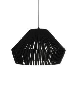 GLOBOSTAR® NUI 205-0062 Boho Κρεμαστό Φωτιστικό Οροφής με Ντουί 1 x E27 AC 220-240V IP20 – Μαύρο – M60 x Π60 x Υ41cm