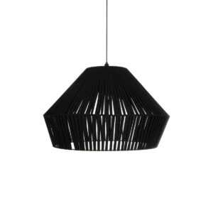 GLOBOSTAR® NUI 205-0062 Boho Κρεμαστό Φωτιστικό Οροφής με Ντουί 1 x E27 AC 220-240V IP20 – Μαύρο – M60 x Π60 x Υ41cm
