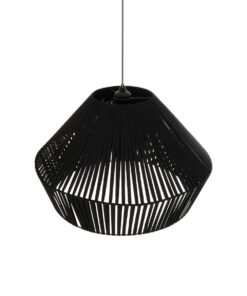 GLOBOSTAR® NUI 205-0062 Boho Κρεμαστό Φωτιστικό Οροφής με Ντουί 1 x E27 AC 220-240V IP20 – Μαύρο – M60 x Π60 x Υ41cm