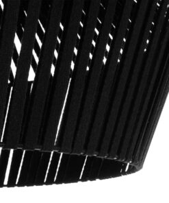 GLOBOSTAR® NUI 205-0062 Boho Κρεμαστό Φωτιστικό Οροφής με Ντουί 1 x E27 AC 220-240V IP20 – Μαύρο – M60 x Π60 x Υ41cm