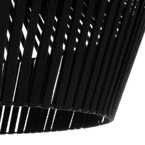 GLOBOSTAR® NUI 205-0062 Boho Κρεμαστό Φωτιστικό Οροφής με Ντουί 1 x E27 AC 220-240V IP20 – Μαύρο – M60 x Π60 x Υ41cm