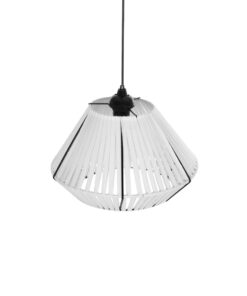 GLOBOSTAR® NUI 205-0063 Boho Κρεμαστό Φωτιστικό Οροφής με Ντουί 1 x E27 AC 220-240V IP20 – Λευκό – M36 x Π36 x Υ27cm