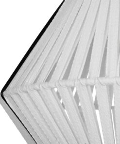 GLOBOSTAR® NUI 205-0063 Boho Κρεμαστό Φωτιστικό Οροφής με Ντουί 1 x E27 AC 220-240V IP20 – Λευκό – M36 x Π36 x Υ27cm