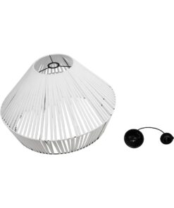 GLOBOSTAR® NUI 205-0064 Boho Κρεμαστό Φωτιστικό Οροφής με Ντουί 1 x E27 AC 220-240V IP20 – Λευκό – M60 x Π60 x Υ41cm