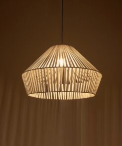 GLOBOSTAR® NUI 205-0064 Boho Κρεμαστό Φωτιστικό Οροφής με Ντουί 1 x E27 AC 220-240V IP20 – Λευκό – M60 x Π60 x Υ41cm