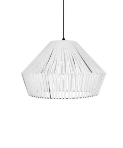 GLOBOSTAR® NUI 205-0064 Boho Κρεμαστό Φωτιστικό Οροφής με Ντουί 1 x E27 AC 220-240V IP20 – Λευκό – M60 x Π60 x Υ41cm
