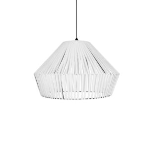 GLOBOSTAR® NUI 205-0064 Boho Κρεμαστό Φωτιστικό Οροφής με Ντουί 1 x E27 AC 220-240V IP20 – Λευκό – M60 x Π60 x Υ41cm