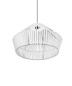 GLOBOSTAR® NUI 205-0064 Boho Κρεμαστό Φωτιστικό Οροφής με Ντουί 1 x E27 AC 220-240V IP20 – Λευκό – M60 x Π60 x Υ41cm