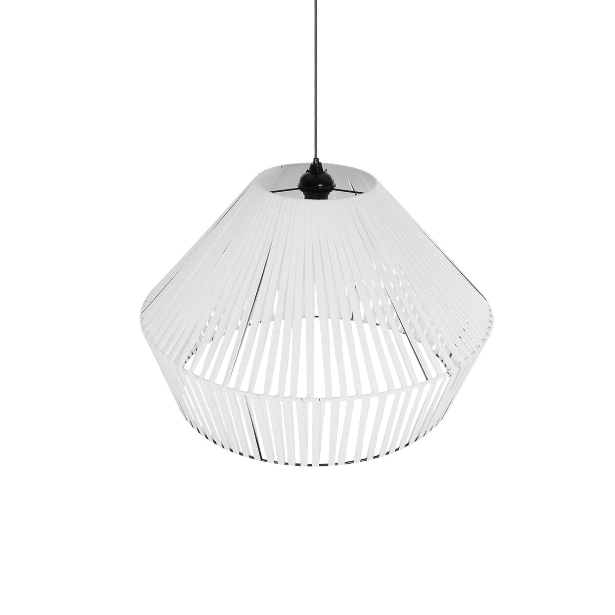 GLOBOSTAR® NUI 205-0064 Boho Κρεμαστό Φωτιστικό Οροφής με Ντουί 1 x E27 AC 220-240V IP20 – Λευκό – M60 x Π60 x Υ41cm