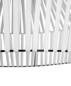 GLOBOSTAR® NUI 205-0064 Boho Κρεμαστό Φωτιστικό Οροφής με Ντουί 1 x E27 AC 220-240V IP20 – Λευκό – M60 x Π60 x Υ41cm