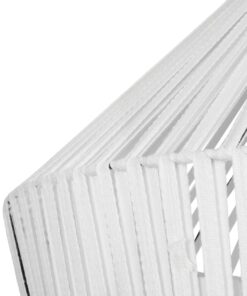 GLOBOSTAR® NUI 205-0064 Boho Κρεμαστό Φωτιστικό Οροφής με Ντουί 1 x E27 AC 220-240V IP20 – Λευκό – M60 x Π60 x Υ41cm