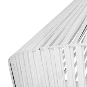 GLOBOSTAR® NUI 205-0064 Boho Κρεμαστό Φωτιστικό Οροφής με Ντουί 1 x E27 AC 220-240V IP20 – Λευκό – M60 x Π60 x Υ41cm