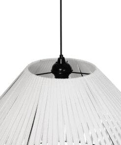 GLOBOSTAR® NUI 205-0064 Boho Κρεμαστό Φωτιστικό Οροφής με Ντουί 1 x E27 AC 220-240V IP20 – Λευκό – M60 x Π60 x Υ41cm