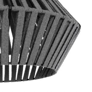 GLOBOSTAR® NUI 205-0065 Boho Κρεμαστό Φωτιστικό Οροφής με Ντουί 1 x E27 AC 220-240V IP20 – Γκρι – M36 x Π36 x Υ27cm