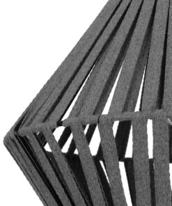 GLOBOSTAR® NUI 205-0065 Boho Κρεμαστό Φωτιστικό Οροφής με Ντουί 1 x E27 AC 220-240V IP20 – Γκρι – M36 x Π36 x Υ27cm