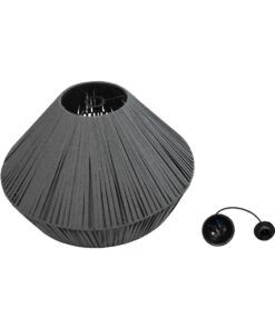 GLOBOSTAR® NUI 205-0066 Boho Κρεμαστό Φωτιστικό Οροφής με Ντουί 1 x E27 AC 220-240V IP20 – Γκρι – M60 x Π60 x Υ41cm