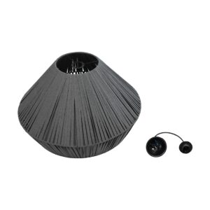 GLOBOSTAR® NUI 205-0066 Boho Κρεμαστό Φωτιστικό Οροφής με Ντουί 1 x E27 AC 220-240V IP20 – Γκρι – M60 x Π60 x Υ41cm